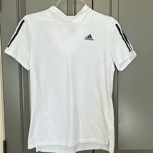 Boys Adidas Hoodie Short Sleeve Size 14-16 Large